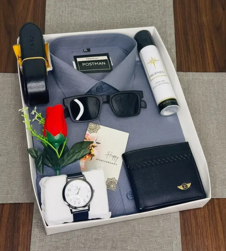 Premium 8-in-1 Men’s Gift Combo Set | Complete Luxury Gift Box for Him